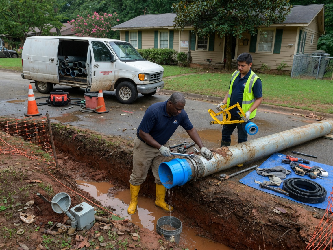 Burst Pipe Repair work by Lawrenceville Burst Pipe Pros in Lawrenceville, GA