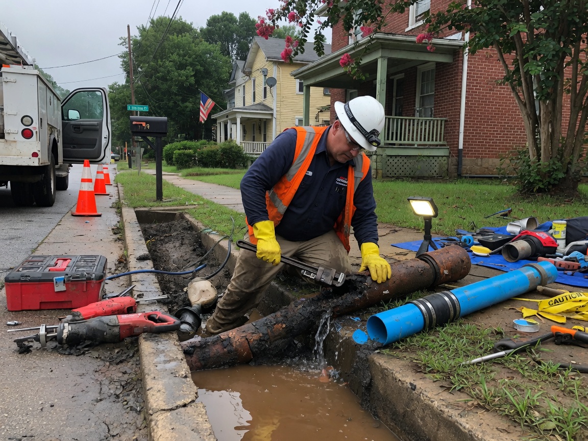 Broken Water Pipe Repair in Lawrenceville