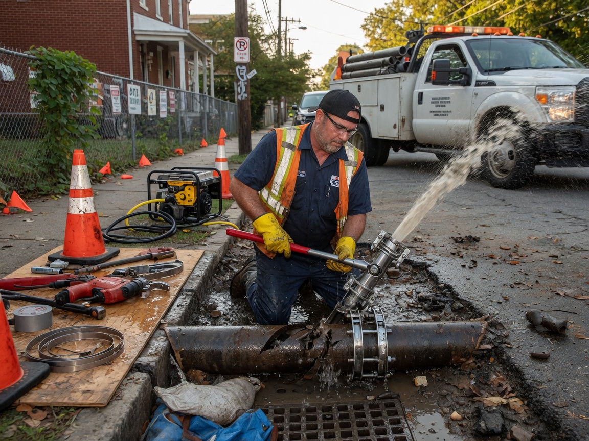 Emergency Burst Pipe Repair in Lawrenceville