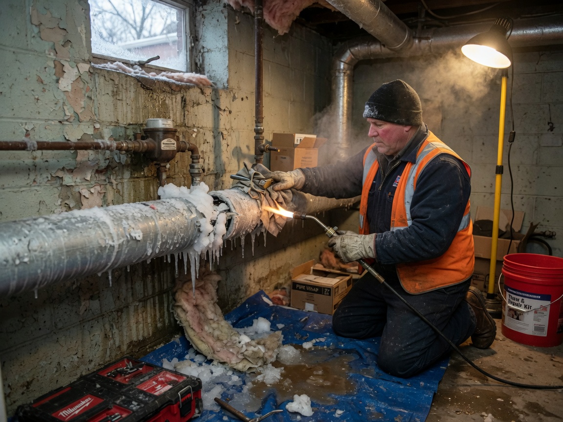Frozen Pipe Repair in Lawrenceville
