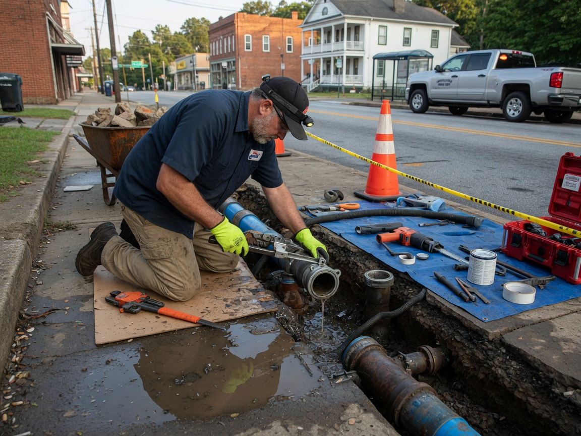 Water Pipe Repair in Lawrenceville